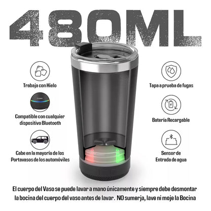 Vaso con Bocina Bluetooth